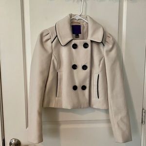 White pea coat